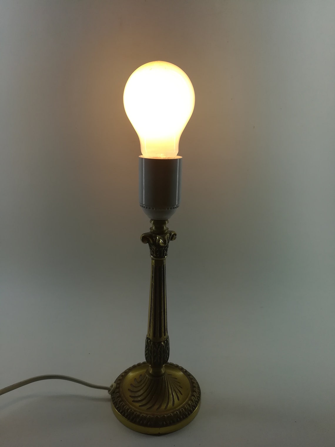 Night Table Lamp Vintage Brass Night Light Etsy Australia
