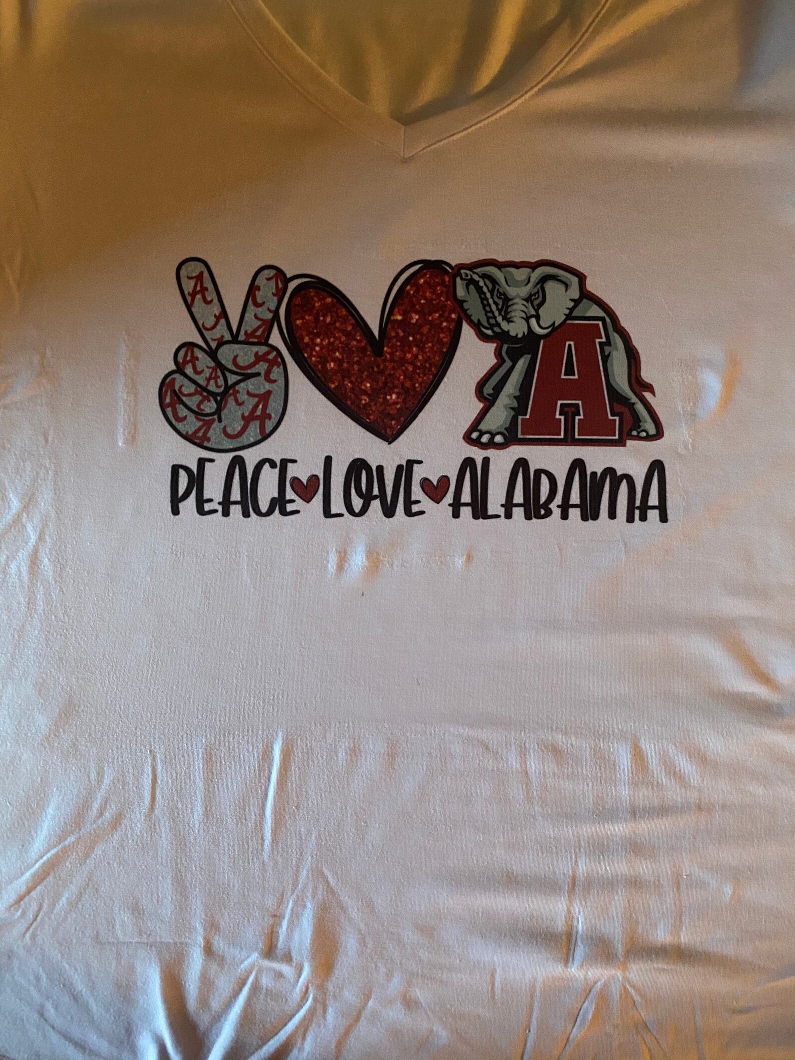 Peace Love Alabama TShirt Etsy