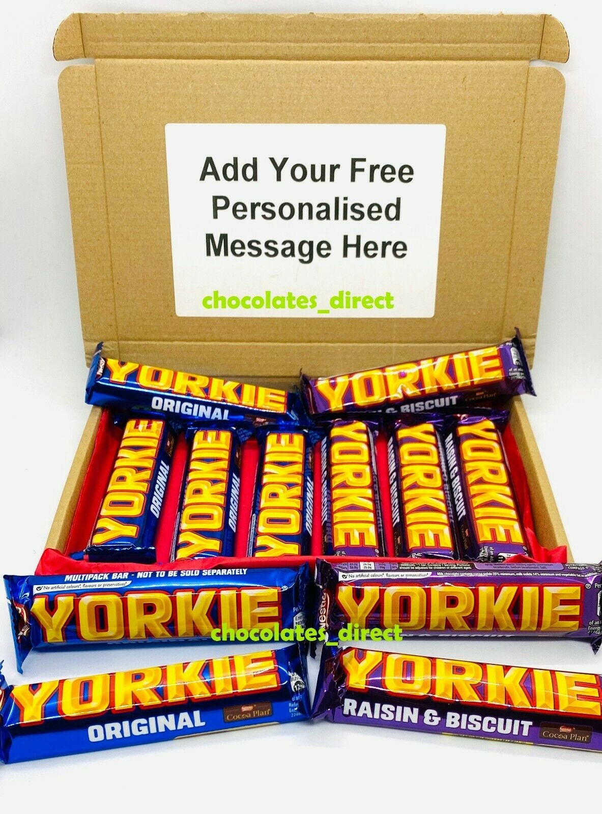 12 nestle yorkie bar chocolate mixed selection personalised Etsy