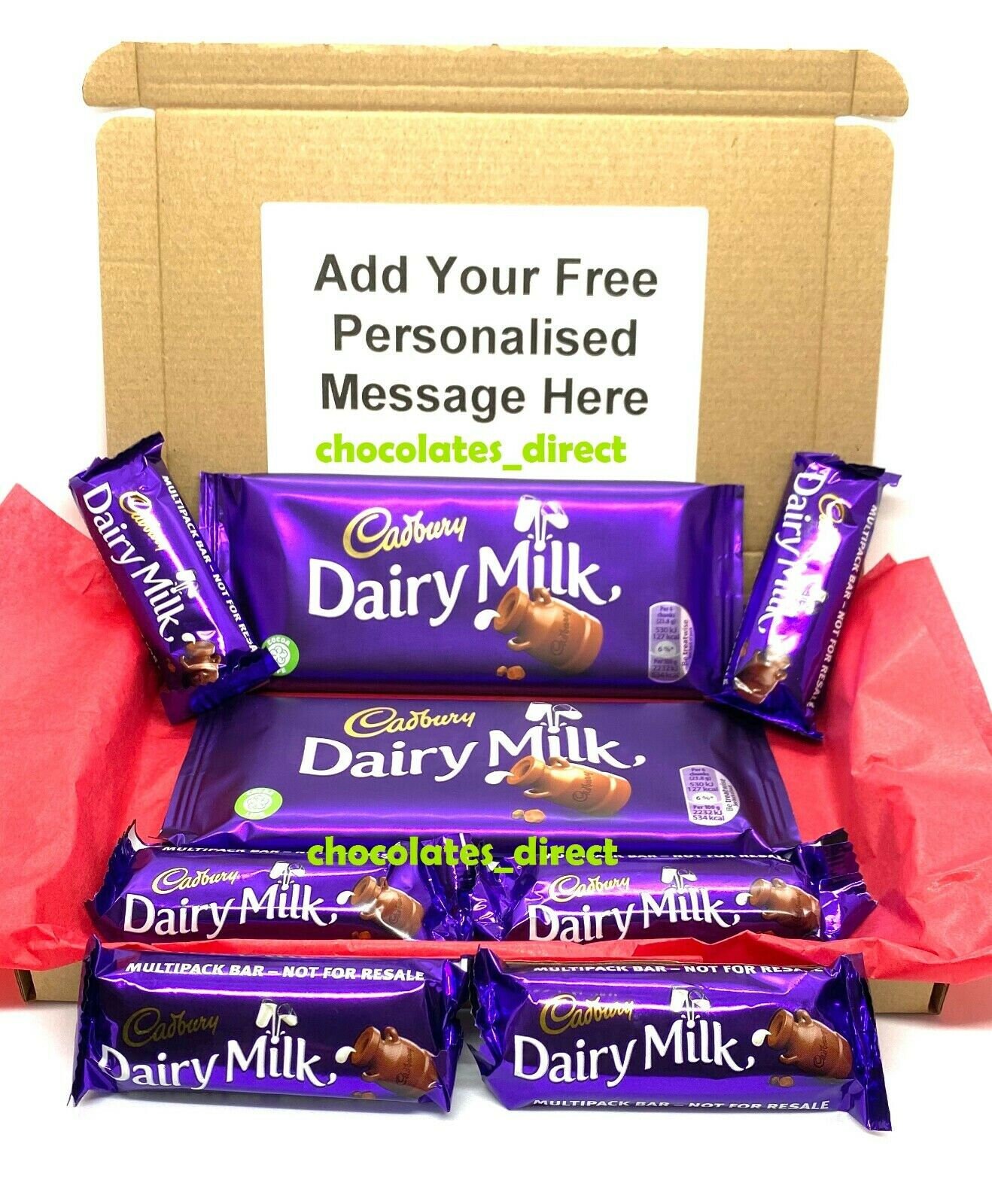 Cadbury dairy milk personalised chocolate gift present hamper Etsy