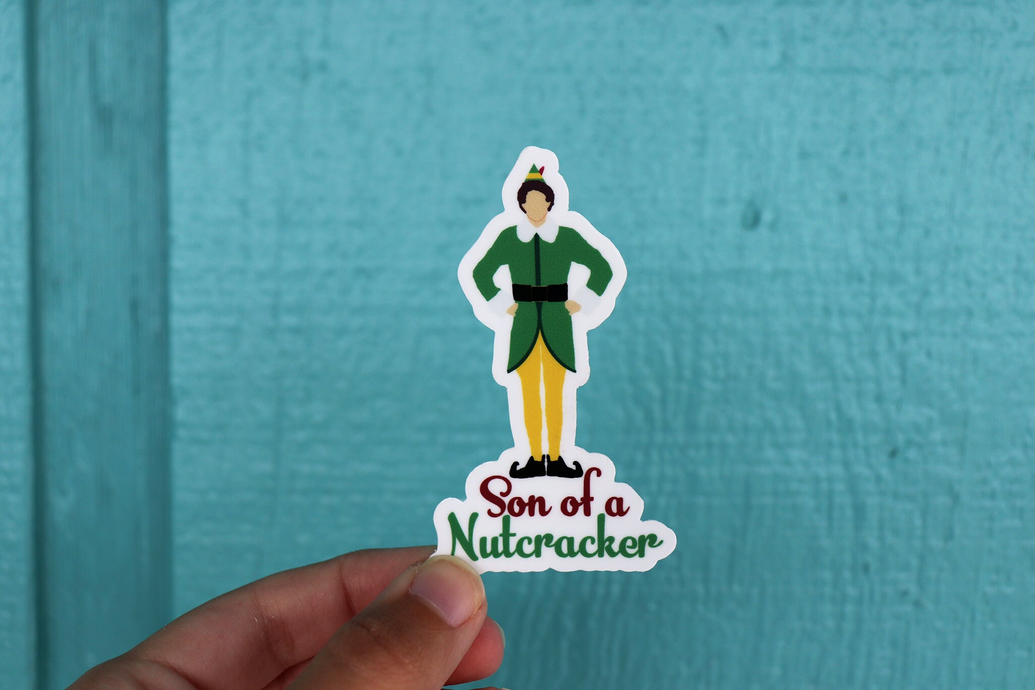 Elf Son of a Nutcracker Christmas Sticker Etsy