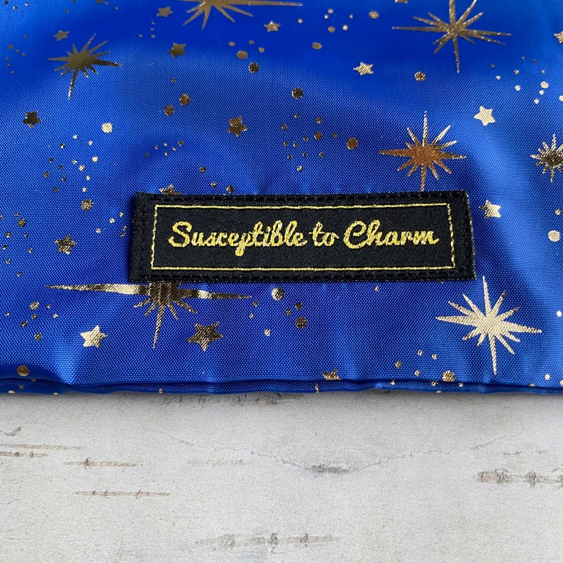 Gold Star Drawstring Backpack Bag Susceptible to Charm - Etsy