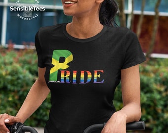LGBTQIA PRIDE Unisex T-shirt with Jamaican Flag. Pride Month Gay Pride Rainbow Flag