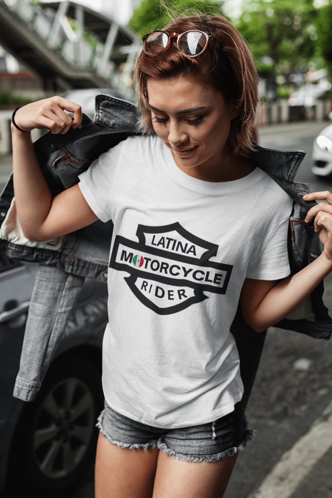 Latina HARLEY Motorcycle Rider Emblem With MEXICAN FALG Etsy UK