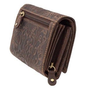 Wallets or Purses Made of Genuine Buffalo Leather. Compact With Lots of Credit Card Slots. Dark Brown Etsy