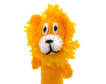 Lion finger puppet puppet theater for playing and learning from wool knits for children and babies