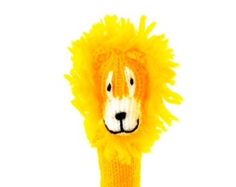 Lion finger puppet puppet theater for playing and learning from wool knits for children and babies