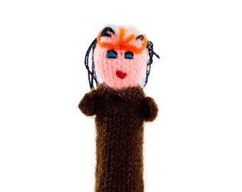 Inca finger puppet puppet theatre for playing and learning from wool knitting for children and babies