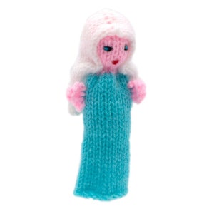 Virgin Mary finger puppet puppet puppet theatre for playing and learning from wool knitting for children and babies