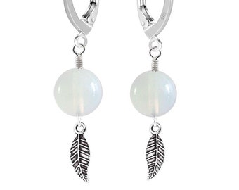 Brisur earrings earrings earrings with tree of life in sterling silver 925 for women and girls L= 28.0 mm
