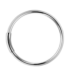 Piercing Ring 925 Sterling Silver Thin Hoop Ear Piercing Lip Ring and Nose Piercing (tunnel closure)