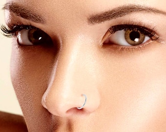 Piercing Ring 925 Sterling Silver Last Hoop Ear Piercing Lips Piercing Nose, Eyebrows Piercing for Women, Men and LGBT