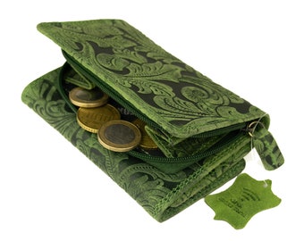 A genuine embossed buffalo leather wallet or purse. Ideal as a gift.