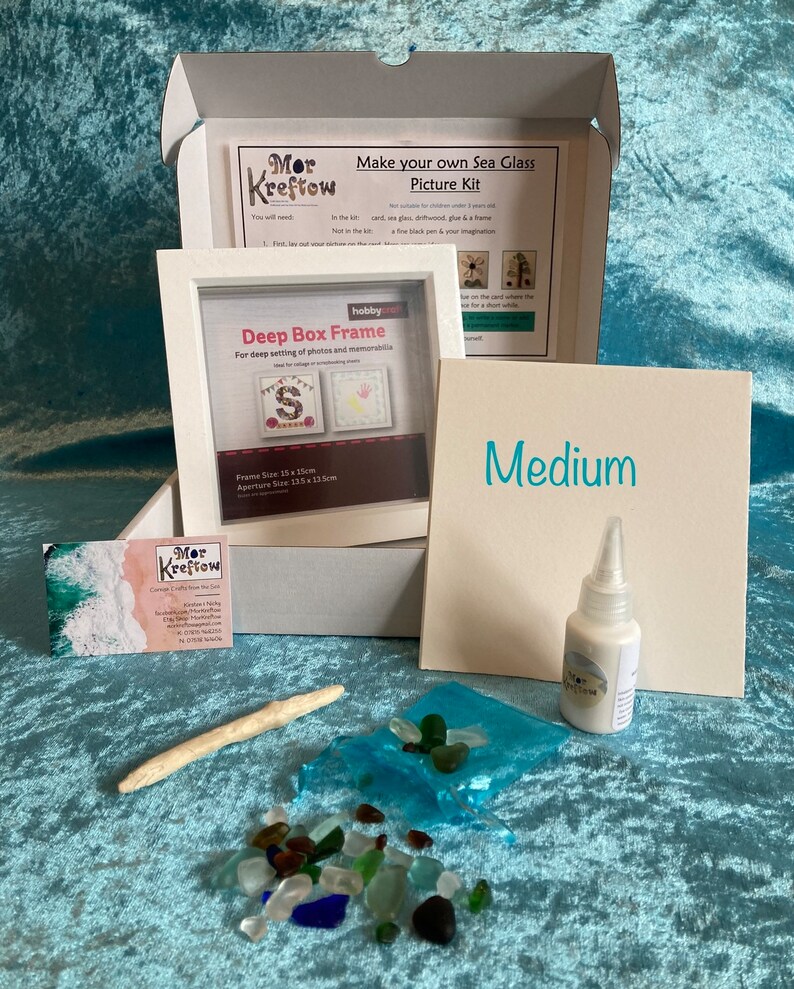 Make Your Own Sea Glass Picture Craft Kit Etsy