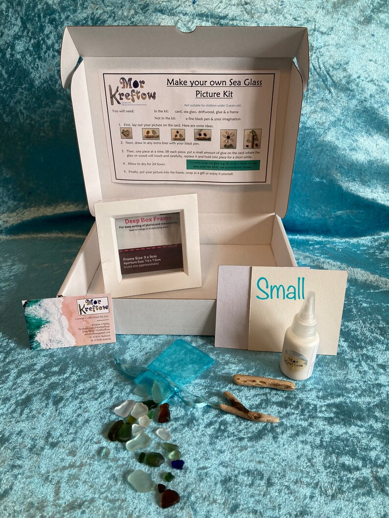 Make Your Own Sea Glass Picture Craft Kit Etsy