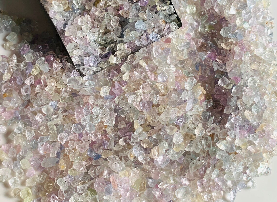 Natural White Sapphire Raw Gemstone Size 3-6 mm White | Etsy