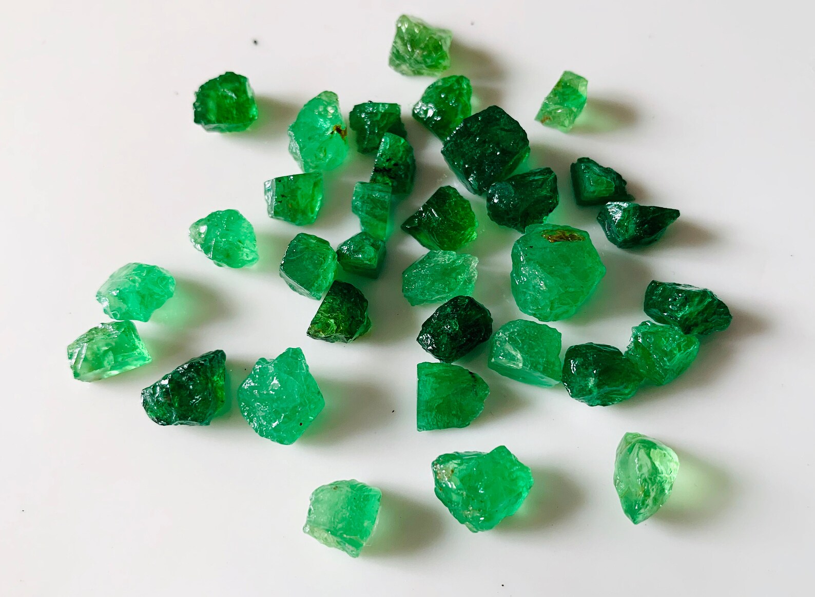 Natural Tsavorite Raw Gemstone 6 to 10 MM 85 Carat Etsy