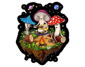 Magic Mushroom Band Vinyl Sticker