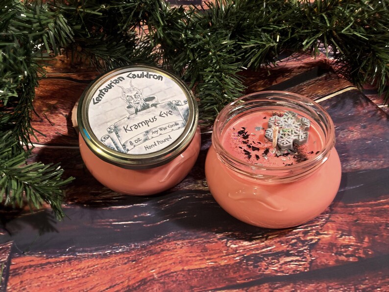 Hand Crafted Soy Wax Candle Krampus Eve