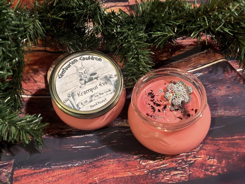 Hand Crafted Soy Wax Candle Krampus Eve