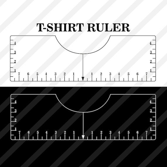T Shirt Ruler Svg T Shirt Placement Guide Tshirt Alignment Etsy