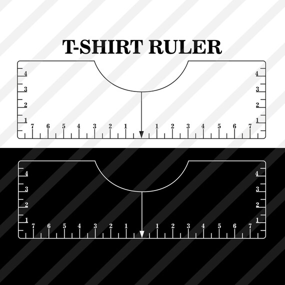 T Shirt Ruler Svg T Shirt Placement Guide Tshirt Alignment Etsy