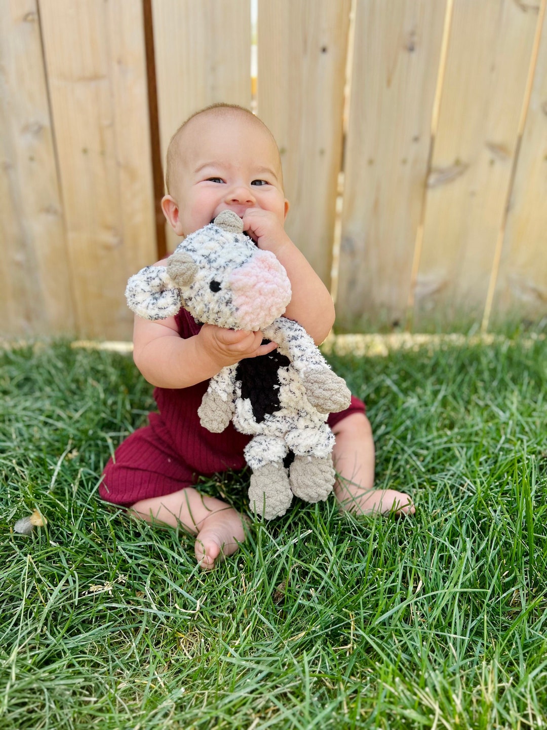 Cow Lovey Plush Cow Cow Plushie Cow Nursery Farm Nursery Etsy