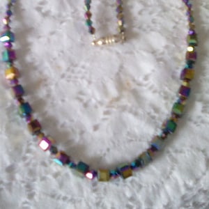 RAINBOW CUBE NECKLACE