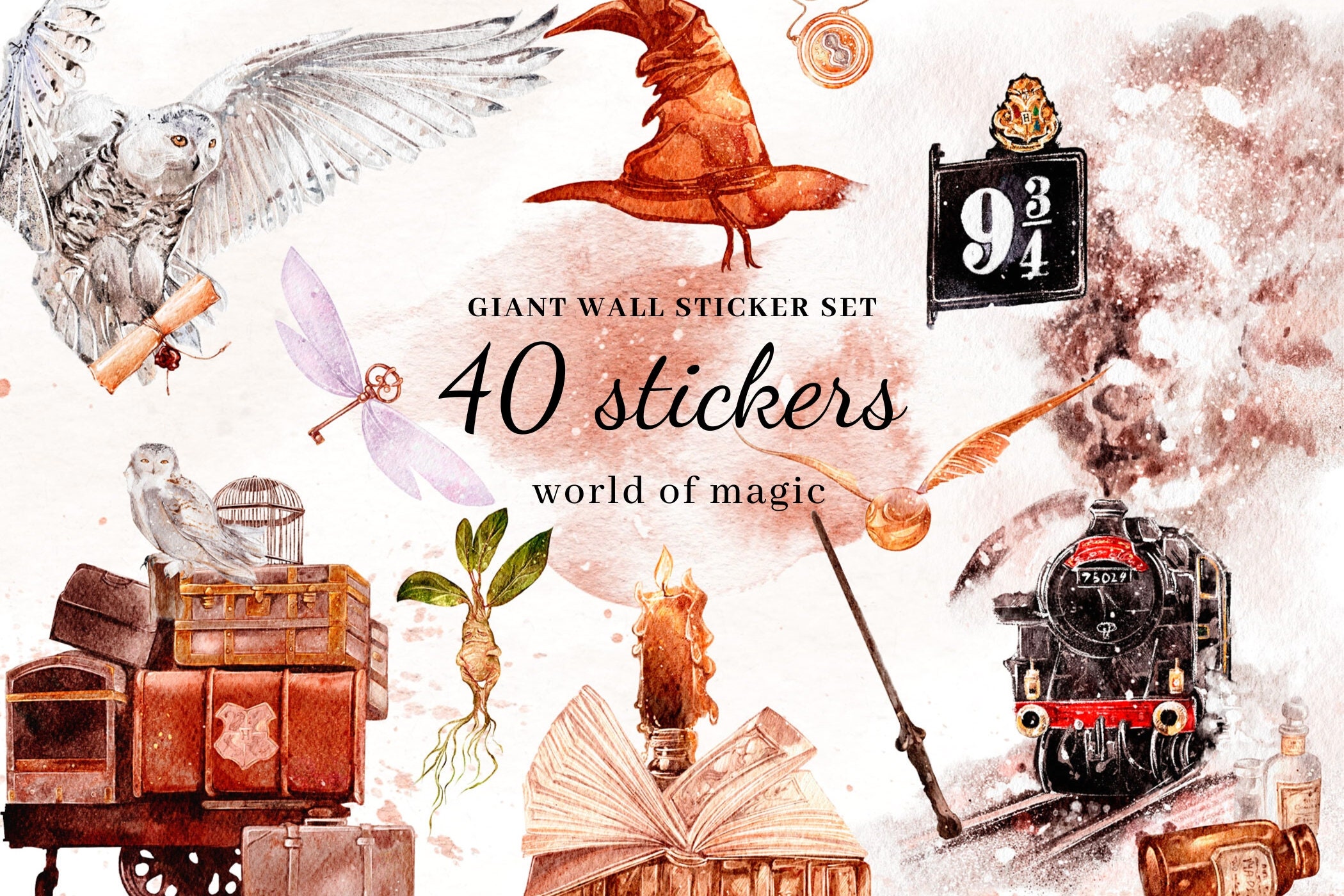 Pack of 34 Genuine Harry Potter Artefacts Tech Stickers Gadget Decals  Hogwarts