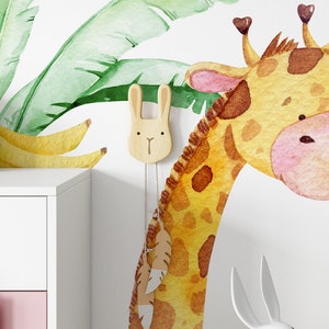 Jungle Animal Nursery Wall Decal Animals Stickers for Wall Safari Animals Decal Zoo Animal Decals Nursery Wall Decor afbeelding 4