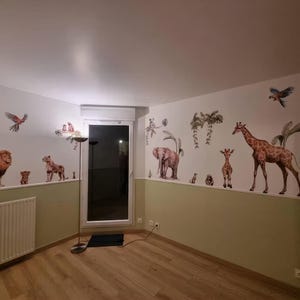 Jungle Animals Nursery Wall Decals – Safari Peel and Stick Stickers - Etsy