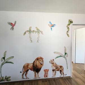 Jungle Animals Nursery Wall Decals – Safari Peel and Stick Stickers - Etsy