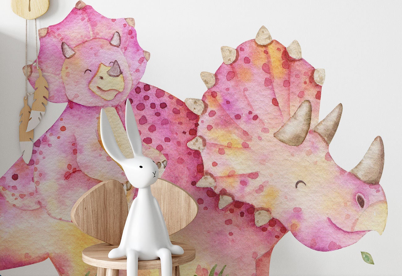 202 Elements Large Dinosaur Wall Decals Set for Kids Bedroom Etsy