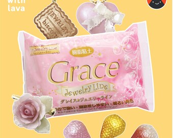 Good for jewellery Translucent bracelets and crafts. 200g One packet of Grace Jewelry Line Flex air drying clay