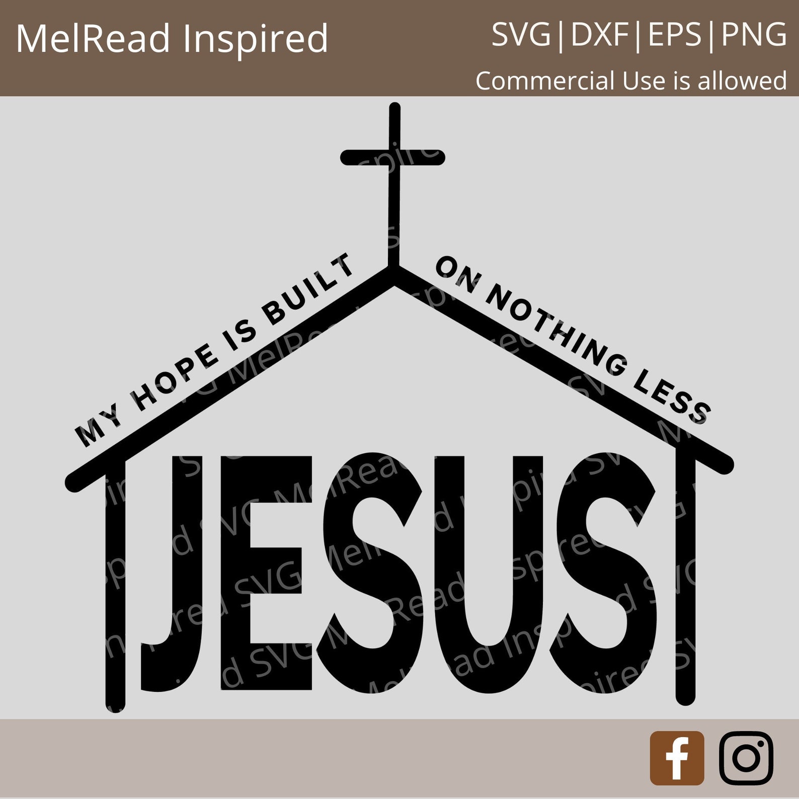 My Hope is Built on Nothing Less Svg - Jesus Svg - Hymn Svg - Christian ...