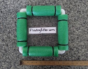 Travel Size Floating Sifter: 1/4" or 1/8" Screen Holes