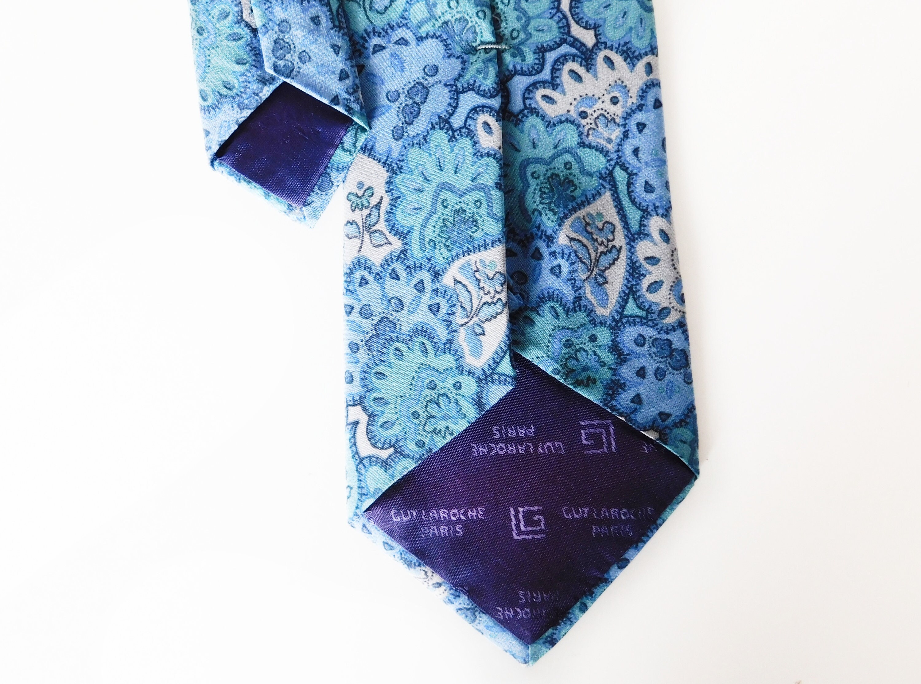 GUY LAROCHE Silk Necktie/vintage Designer Necktie/french Deigner