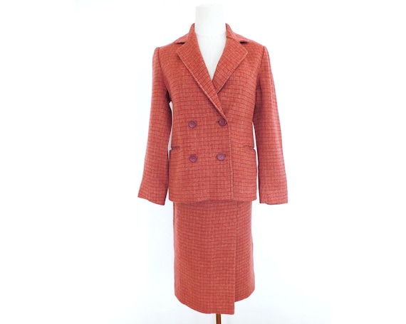 Celine, Vintage CELINE/ CELINE Suits/Designer Vintage/70s CELINE Wool Blazer and Skirt