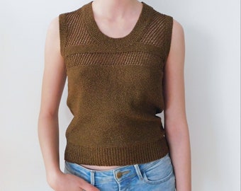 50s Knit Top/Vintage Top/French Vintage Top/Retro knit Top