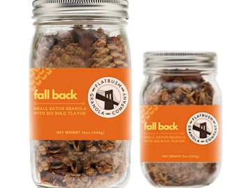 Fall Back: Pumpkin Spice Crunchy Granola Mix met pompoenpitten, hazelnoten en pecannoten (pot), zelfgemaakte snacks, zelfgemaakte granola