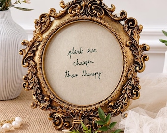 cheaper than therapy, Tiny Handwritten Quote, Funny Plant Wall Art, Houseplant Mom Gift