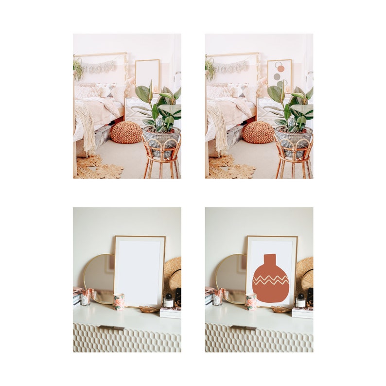 2020 Mockup Frame Bundle Boho MEGA PACK 15 photo framing ...
