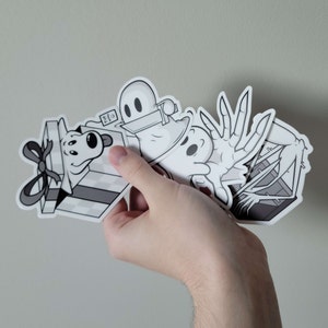 Buddy Simulator 1984 Endings Sticker 4-Pack