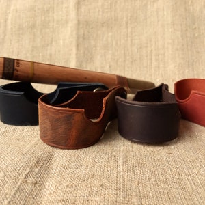Leather Cigar Rest Leather Personalized Cigar Stand Cigar Gifts Leather Travel Cigar Prop Cigar gift 3rd Anniversary gift Gift for the groom