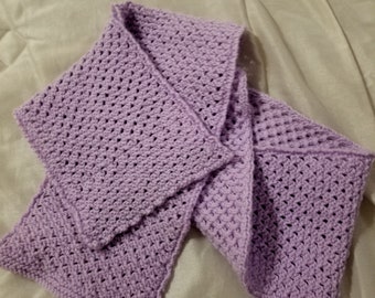 Hand knitted scarf