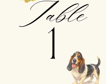 Custom Pet Table Numbers