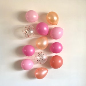 Rose Gold Pink Set Balloons For Birthday Event Party, Bachelor Party, Bridal Shower, Pink Rose Gold Wedding Theme, Baby Shower