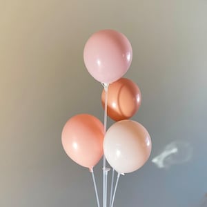 Matte Pastell Candy Pink Pfirsich Doppel-Stoff-Set Luftballons für Geburtstagsparty, Babyparty, süße 16 Party Dekoration, Junggesellinnenabschied Hochzeit