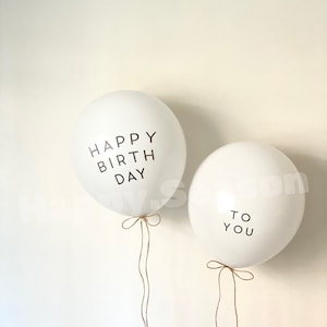 Set di palloncini "Tanti auguri a te" per feste di compleanno, decorazioni di buon compleanno, palloncini di compleanno con filo di iuta