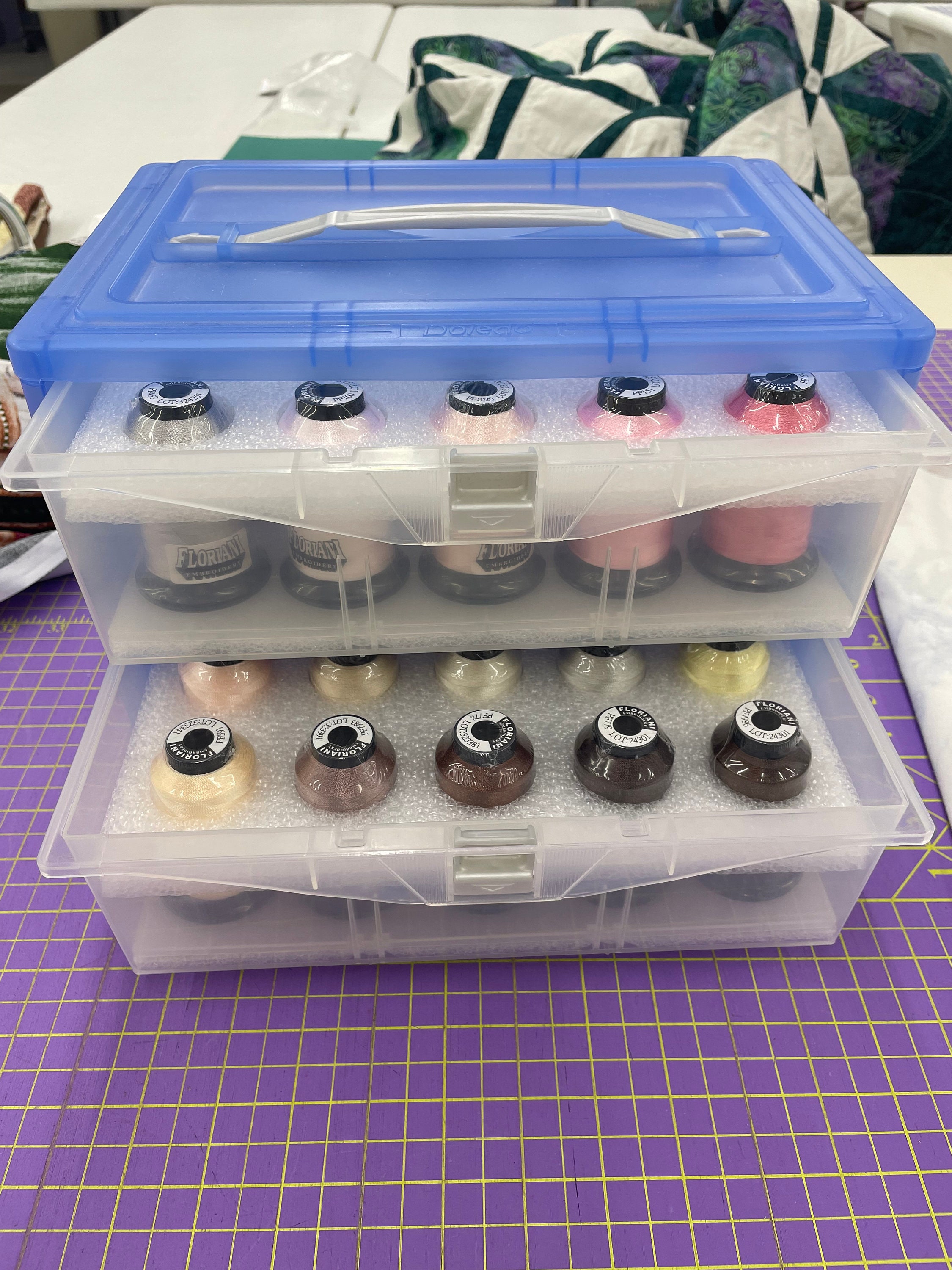 FLORIANI Embroidery Thread 30 Spools With Carrying Case. Etsy UK